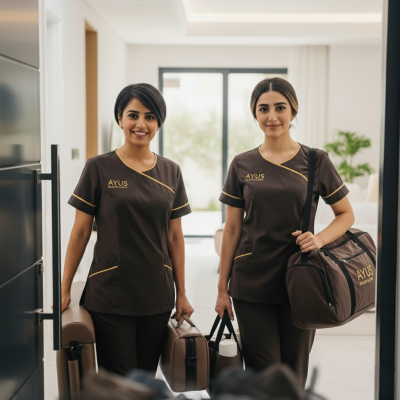 Client Visit By Ayus -Best Home Massage Dubai